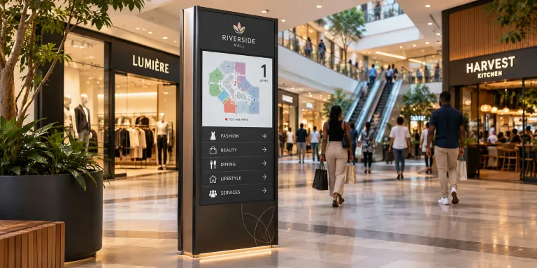 07 shopping centre totem directory (illustrative image)