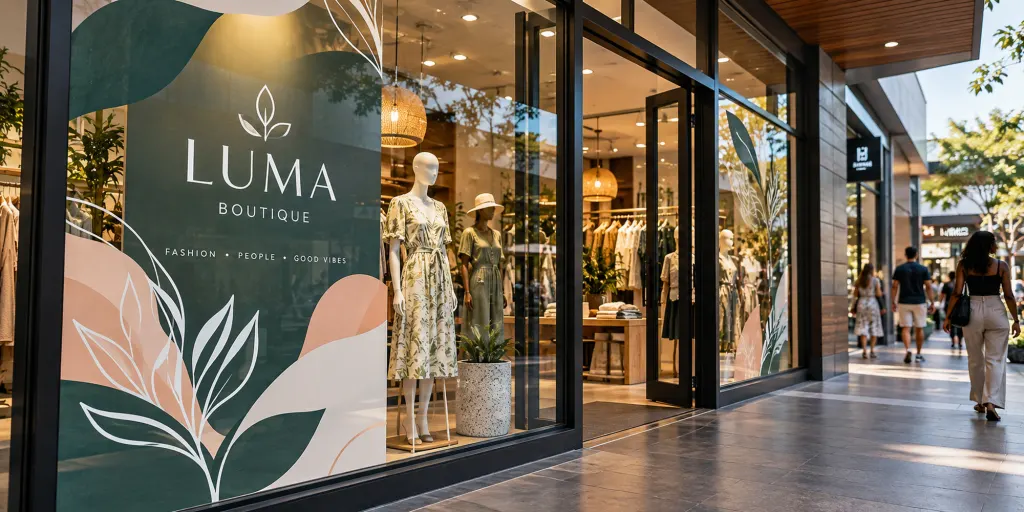 14 retail window vinyl graphics (illustrative image)