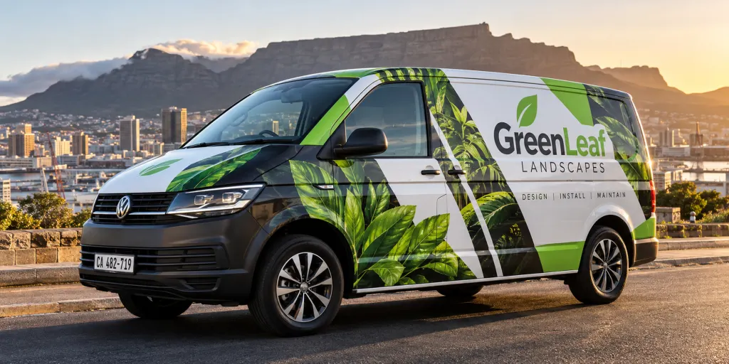 16 full vehicle advertising wrap (illustrative image)