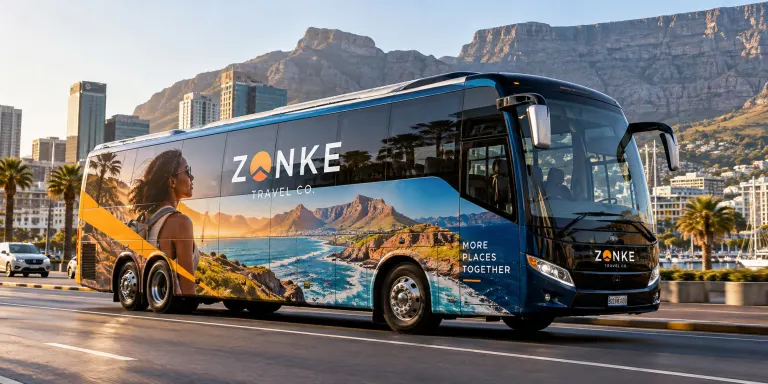 19 branded passenger bus wrap (illustrative image)