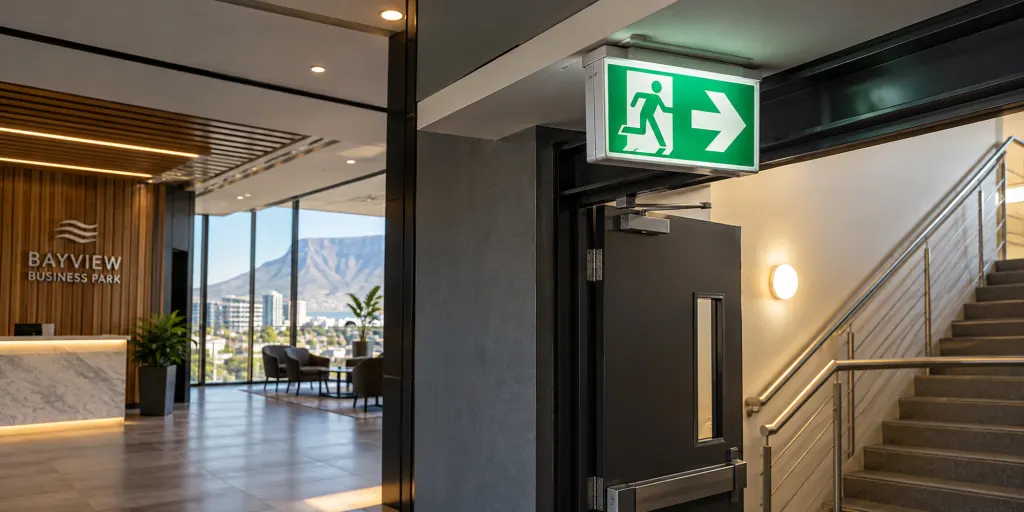 27 fire exit emergency signs (illustrative image)