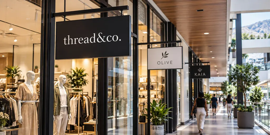 32 retail hanging signs (illustrative image)